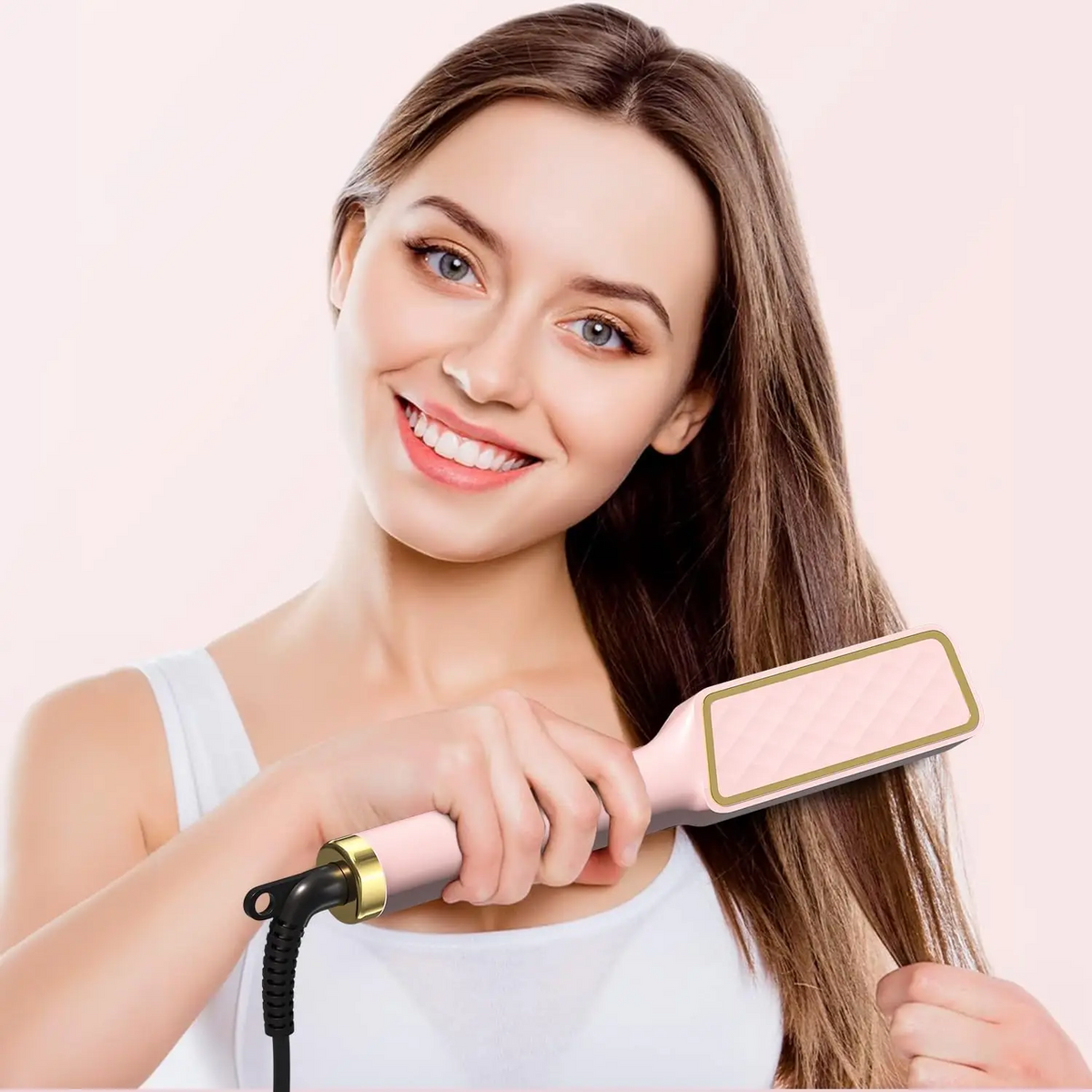 Electric Hair Straightener Brush