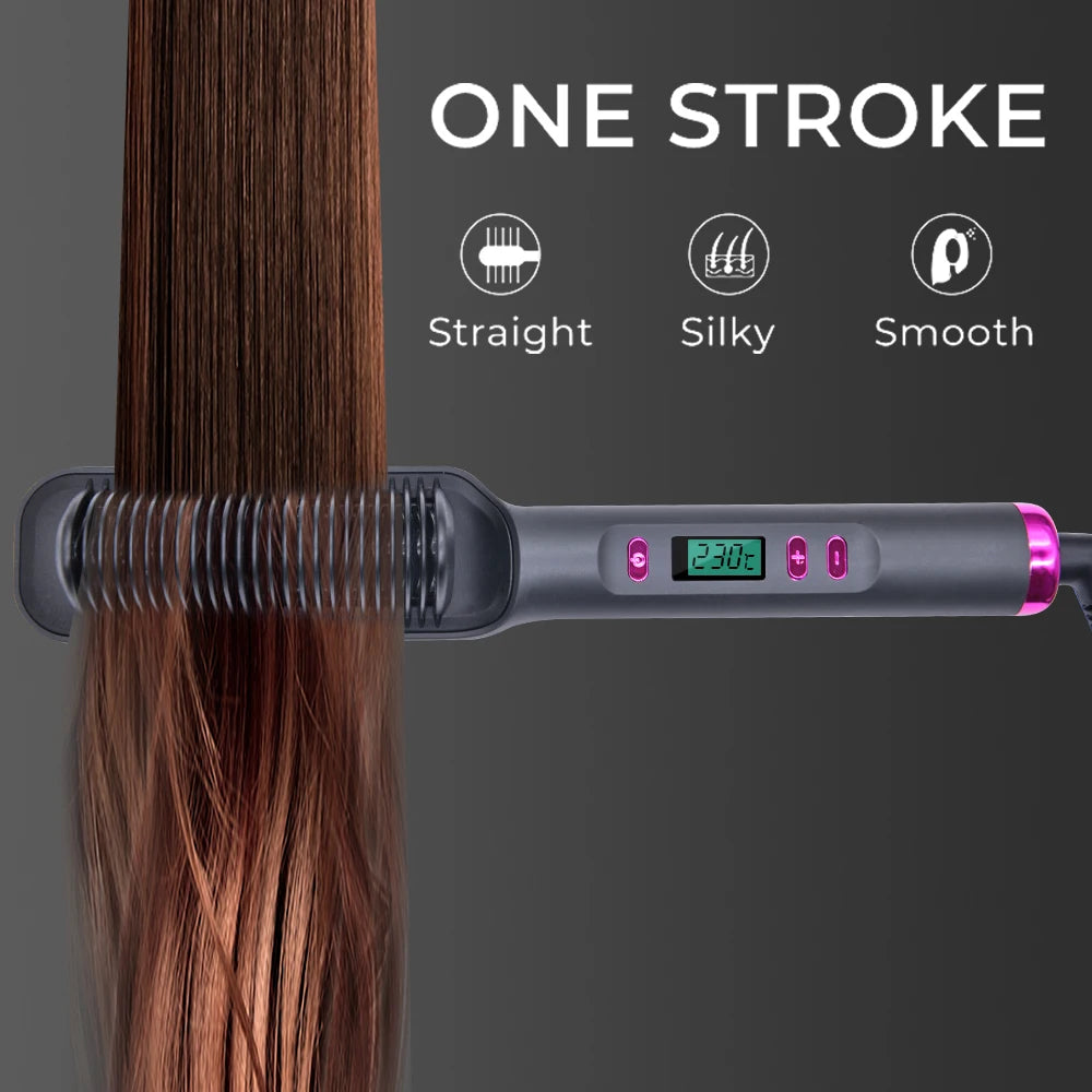 Electric Hair Straightener Brush