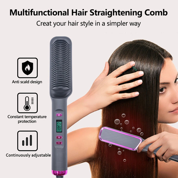 Electric Hair Straightener Brush