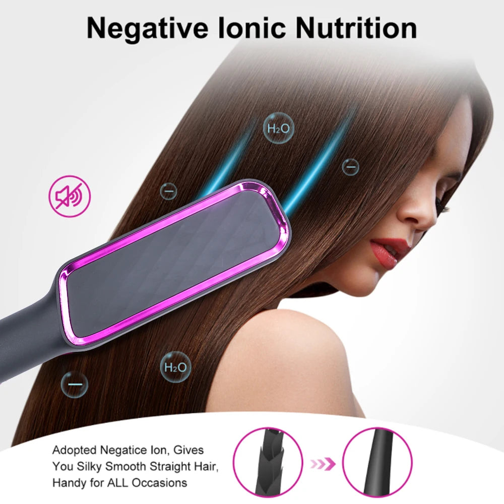 Electric Hair Straightener Brush